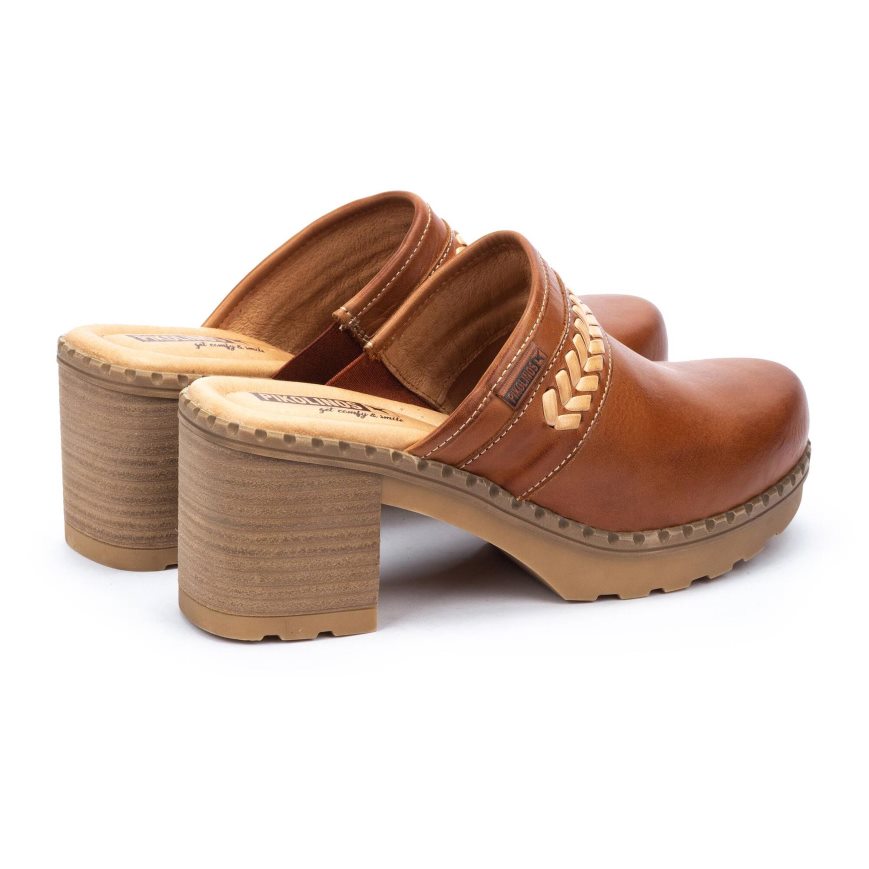 Women's Pikolinos CANARIAS Clogs Brown | NZ WA1Q350